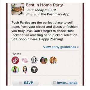 “BEST IN HOME” party today 6-8
